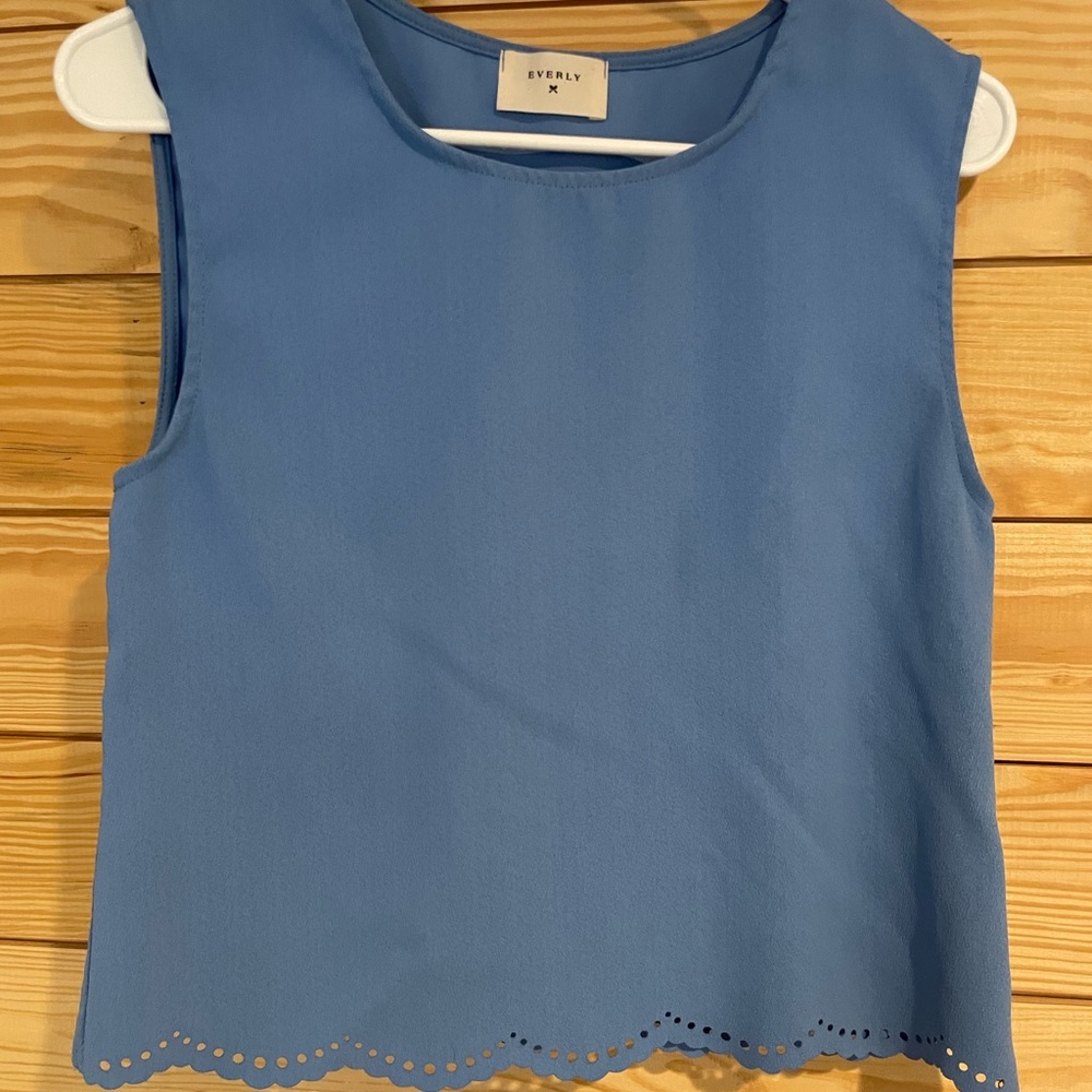 Blue tank top
